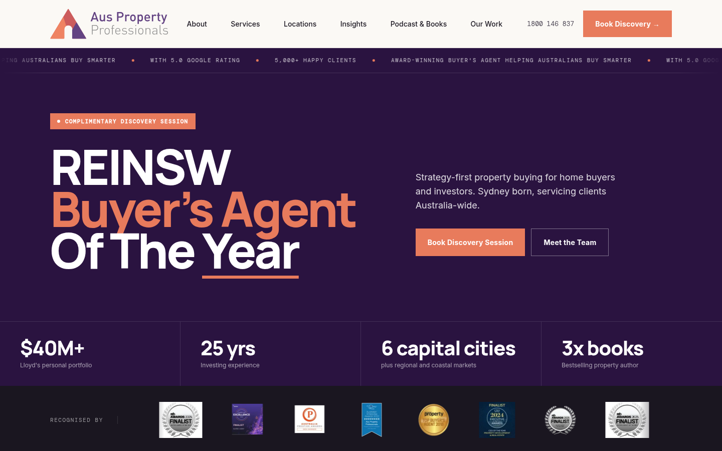 Screenshot of Aus Property Professionals